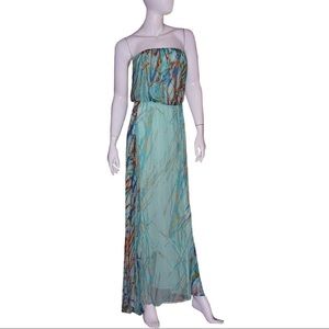 Gypsy 05 Maxi Dress NWT Small Green Multi Silk